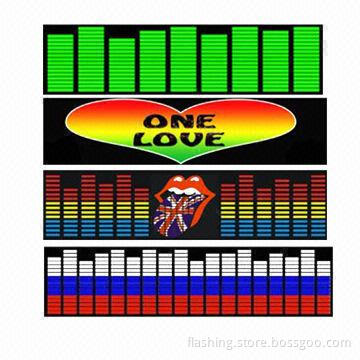 Hot selling equalizer EL car sticker